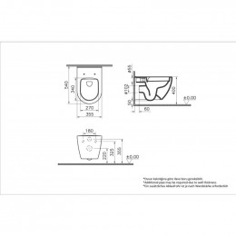 Унитаз с инсталляцией Vitra Mia Round 9873B003-7205 с сиденьем микролифт