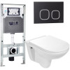 Подвесной унитаз с инсталляцией Weltwasser Amberg 506 ST / Baarbach 004 GL-WT / Amberg RD-BL 10000006855 белый глянец