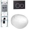 Подвесной унитаз с инсталляцией WeltWasser Amberg 350 ST / Jeckenbach 004 GL-WT / Amberg RD-BL 10000006534 белый глянец