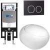 Подвесной унитаз с инсталляцией WeltWasser Amberg 497 / Jeckenbach 004 GL-WT / Amberg RD-BL 10000006623 белый глянец