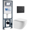 Подвесной унитаз с инсталляцией WeltWasser Marberg 410 / Merzbach 043 MT-WT / MAR 410 RD MT-BL 10000011432 белый матовый