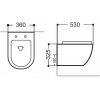 Унитаз подвесной Aquanet Cetus 279091 2.0 W LX-1901С черный матовый