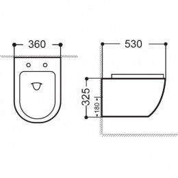 Унитаз подвесной Aquanet Cetus 279091 2.0 W LX-1901С черный матовый