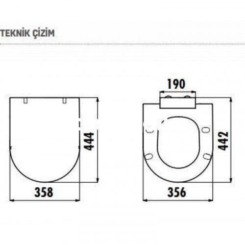 Крышка для унитаза Creavit Amasra дуропласт KC0103.01.0000E белый