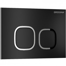 Унитаз с инсталляцией Grossman 97.4411SQ.02.210 с черной клавишей смыва