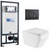 Подвесной унитаз с инсталляцией WeltWasser Marberg 507 / Hofbach 041 GL-WT / MAR 507 SE MT-BL 10000011687 белый глянец