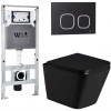 Подвесной унитаз с инсталляцией Weltwasser Amberg 506 ST / Gelbach 043 GL-BL / Amberg RD-BL 10000011946 черный глянцевый