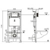 Подвесной унитаз с инсталляцией Weltwasser Amberg 506 ST / Gelbach 043 MT-WT / Amberg RD-BL 10000011906 белый матовый