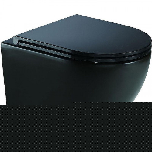 Подвесной унитаз с инсталляцией WeltWasser Marberg 507 / Merzbach 041 XL MT-BL / MAR 507 RD GL-WT 10000010961 черный матовый