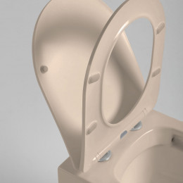 Унитаз подвесной Vincea Piatti VT1-11SMC с сиденьем soft-close капучино матовый
