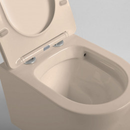 Унитаз подвесной Vincea Piatti VT1-11SMC с сиденьем soft-close капучино матовый