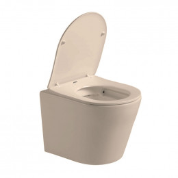 Унитаз подвесной Vincea Piatti VT1-11SMC с сиденьем soft-close капучино матовый