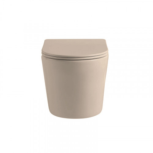 Унитаз подвесной Vincea Piatti VT1-11SMC с сиденьем soft-close капучино матовый
