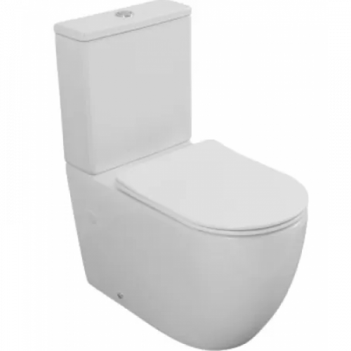 Унитаз-компакт Aquanet Cetus 3.0 Tornado 348004/348003 с сиденьем белый