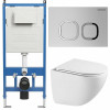 Унитаз с инсталляцией Grossman 97.4455SQC.02.110 с клавишей смыва