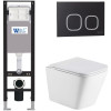 Подвесной унитаз с инсталляцией Weltwasser Amberg 350 / Gelbach 043 MT-WT / Amberg RD-BL 10000012324 белый матовый