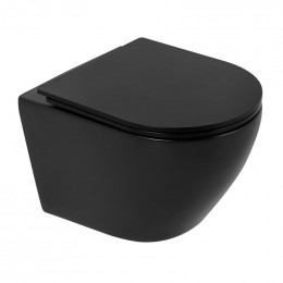 Сиденье для унитаза BelBagno Colorato BB062SC-MB с микролифтом черный матовый