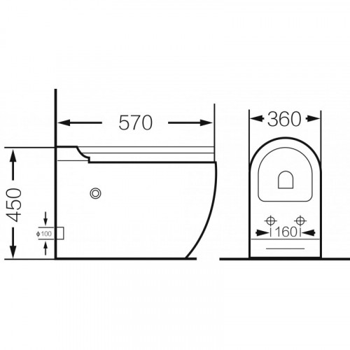 Напольный унитаз Grossman GR-PR-5502 Impuls белый