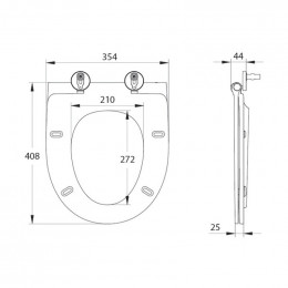 Сиденье для унитаза Iddis 003 003DPSEi31 Soft Close, Easy Fix белое