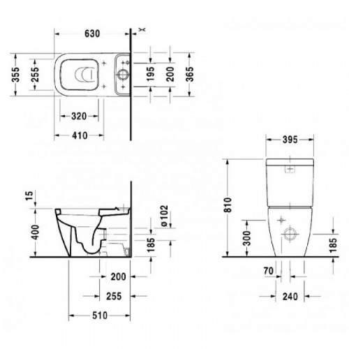 Бачок для унитаза Duravit Happy D.2 934100005