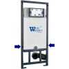 Подвесной унитаз с инсталляцией WeltWasser Marberg 507 / Heimbach 043 MT-BL / MAR 507 RD MT-BL 10000012255 черный матовый