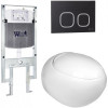 Подвесной унитаз с инсталляцией WeltWasser Amberg 497 ST / Jeckenbach 004 GL-WT / Amberg RD-BL 10000006711 белый глянец