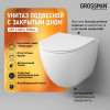 Унитаз с инсталляцией Grossman 97.4455SQC.03.210 с черной клавишей смыва