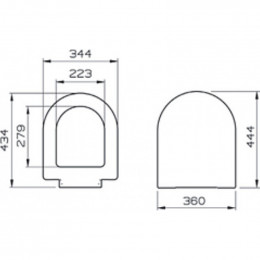 Сиденье для унитаза VitrA S50 72-003-309 микролифт
