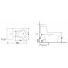 Унитаз-моноблок Creo HDC129P белый