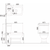 Унитаз-компакт Creo Orleans OR1002+OR1003+OR1001 белый