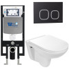 Подвесной унитаз с инсталляцией Weltwasser Amberg 497 / Baarbach 004 GL-WT / Amberg RD-BL 10000006591 белый глянец