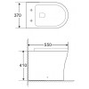 Унитаз приставной BelBagno Ancona BB1224CBR-P без сиденья