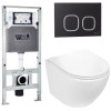Подвесной унитаз с инсталляцией WeltWasser Amberg 506 ST / Merzbach 043 GL-WT / Amberg RD-BL 10000011297 белый глянцевый