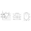Унитаз подвесной OWL 1975 Curve Cirkel-H OWLT190802