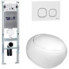 Подвесной унитаз с инсталляцией WeltWasser Amberg 350 ST / Jeckenbach 004 GL-WT / Amberg RD-WT 10000006537 белый глянец