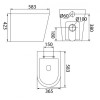 Унитаз приставной Iddis Calipso Rimless CALRDSEi26