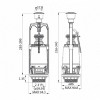 Одноуровневая арматура Iddis F012400-0004 с нижним подводом воды