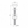 Одноуровневая арматура Iddis F012400-0004 с нижним подводом воды