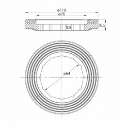 Одноуровневая арматура Iddis F012400-0004 с нижним подводом воды