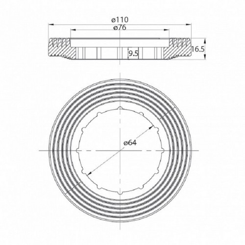 Одноуровневая арматура Iddis F012400-0004 с нижним подводом воды