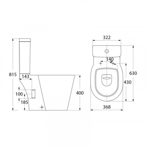 Унитаз-компакт Iddis Calipso Rimless CALRDSEi24 безободковый