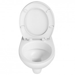 Унитаз с инсталляцией Vitra Normus 9773B003-7207 с сиденьем микролифт и клавишей белый глянец