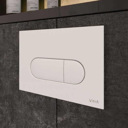 Унитаз с инсталляцией Vitra Normus 9773B003-7207 с сиденьем микролифт и клавишей белый глянец