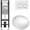 Подвесной унитаз с инсталляцией WeltWasser Amberg 350 / Jeckenbach 004 GL-WT / Amberg RD-WT 10000012347 белый глянец