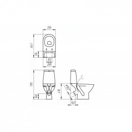 Унитаз-компакт Cersanit Granta 031 S-KO-GRA031-3/6-DL-n-w белый