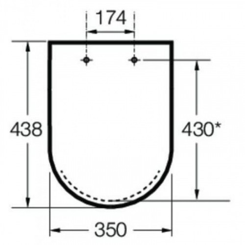 Крышка для унитаза Roca Debba Round Soft Close 801B2200B