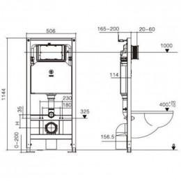 Подвесной унитаз с инсталляцией WeltWasser Amberg 506 ST / Heimbach 043 GL-WT / Amberg RD-WT 10000012154 белый глянец
