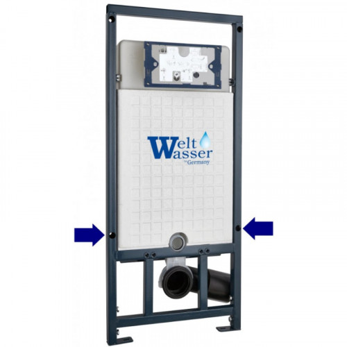 Подвесной унитаз с инсталляцией WeltWasser Marberg 410 / Erlenbach 004 GL-WT / MAR 410 RD-CR 10000006464 белый глянец