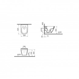 Унитаз с инсталляцией Vitra S50 9003B003-7203 с сиденьем микролифт и клавишей белый глянец