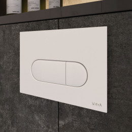 Унитаз с инсталляцией Vitra S50 9003B003-7203 с сиденьем микролифт и клавишей белый глянец